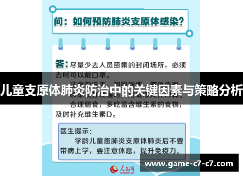 儿童支原体肺炎防治中的关键因素与策略分析