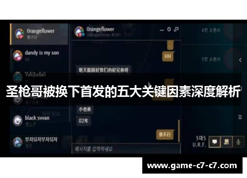 圣枪哥被换下首发的五大关键因素深度解析